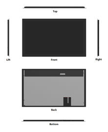 10 σημεία TFT LCD χωρητική οθόνη αφής 21,5 ίντσας